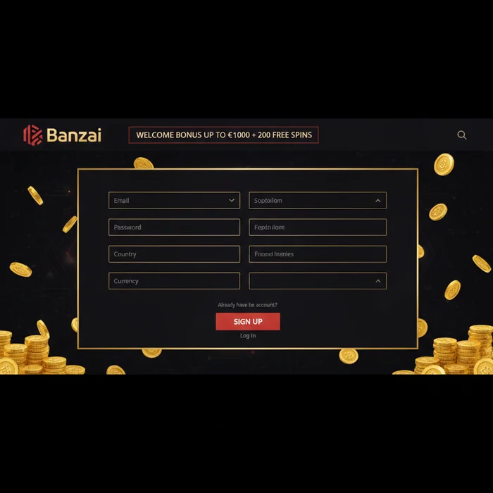 Banzai Casino Signup